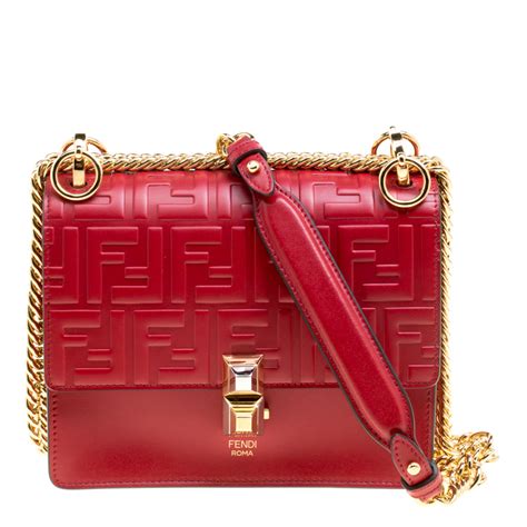 fendi red bag|used Fendi bags for sale.